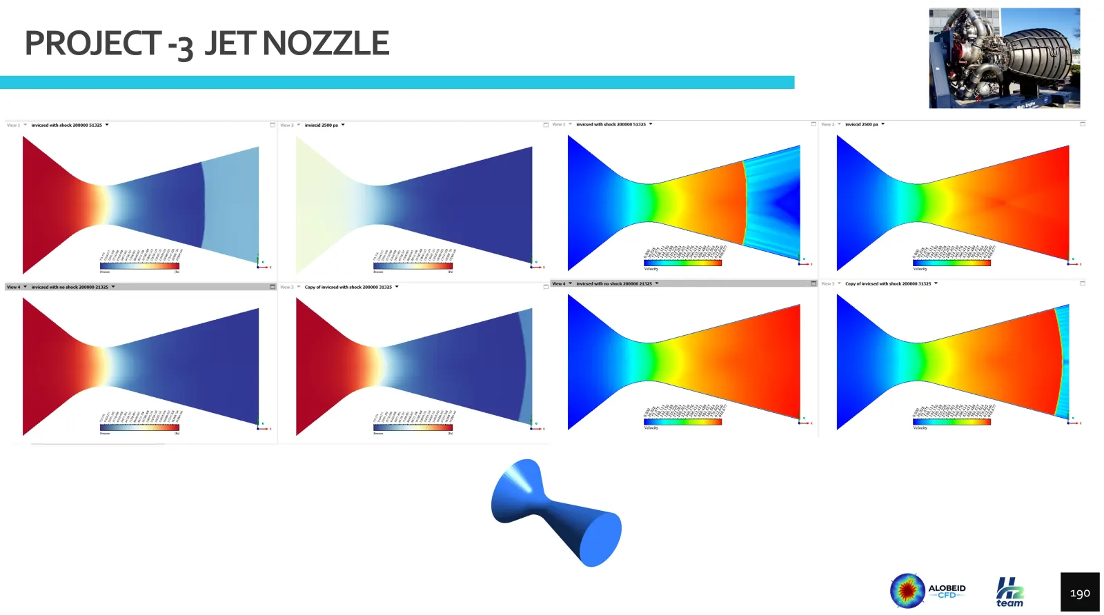 Result slide for project 3, jet nozzle