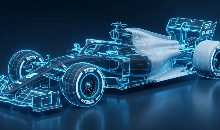 Geometry of a race car model