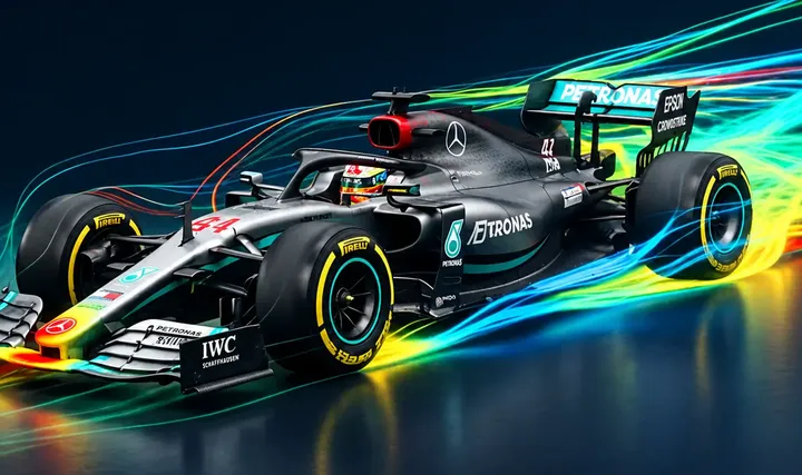 Streamlines around the car in the final results
